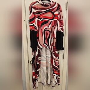 128 - Ashley Stewart Abstract Print Shirt / Dress